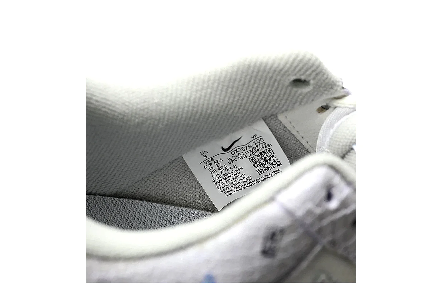 Nike Air Force high-top White Blue Sketch 8875 comparison signal note six-photo gallery