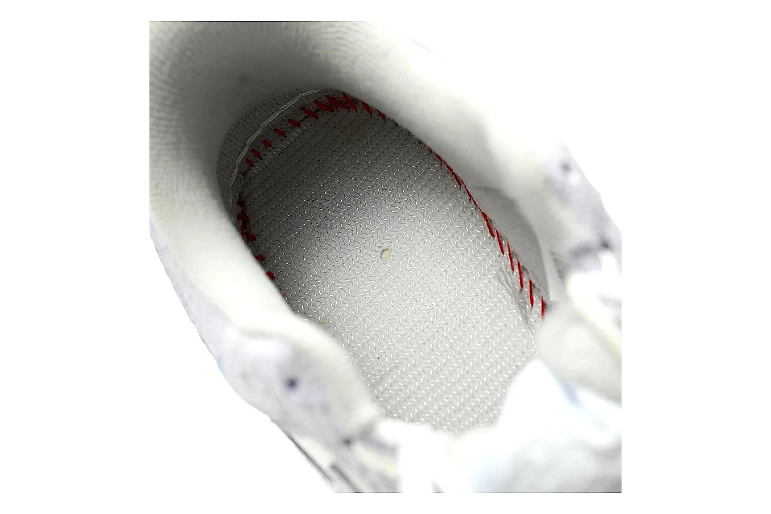 Nike Air Force high-top White Blue Sketch 8875 comparison signal note six-photo gallery thumbnail 4