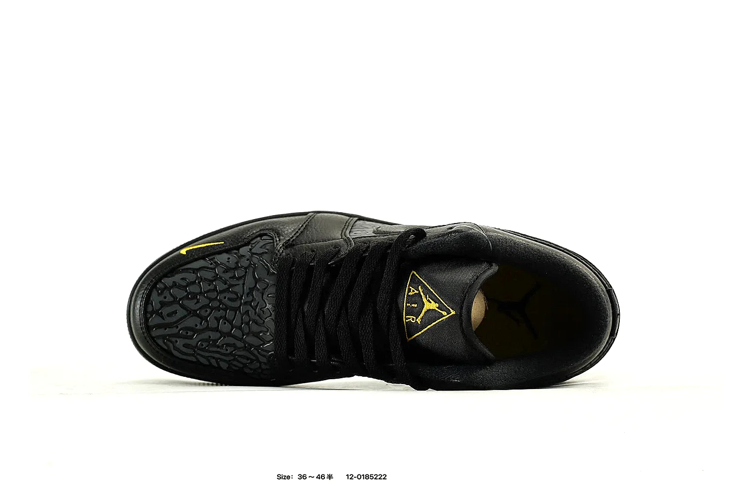 Nike Air Force low Black Yellow 2118 comparison signal note six-photo gallery thumbnail 3