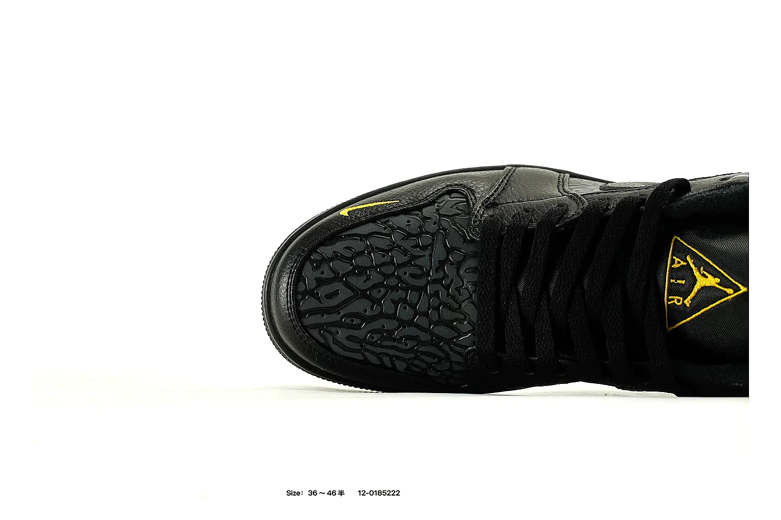 Nike Air Force low Black Yellow 2118 comparison signal note six-photo gallery thumbnail 4