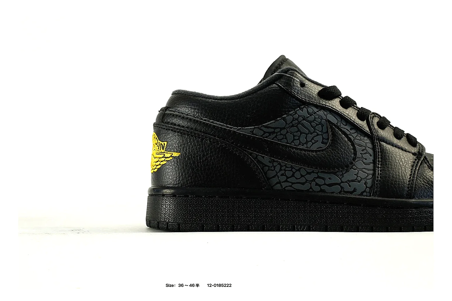 Nike Air Force low Black Yellow 2118 comparison signal note six-photo gallery thumbnail 6