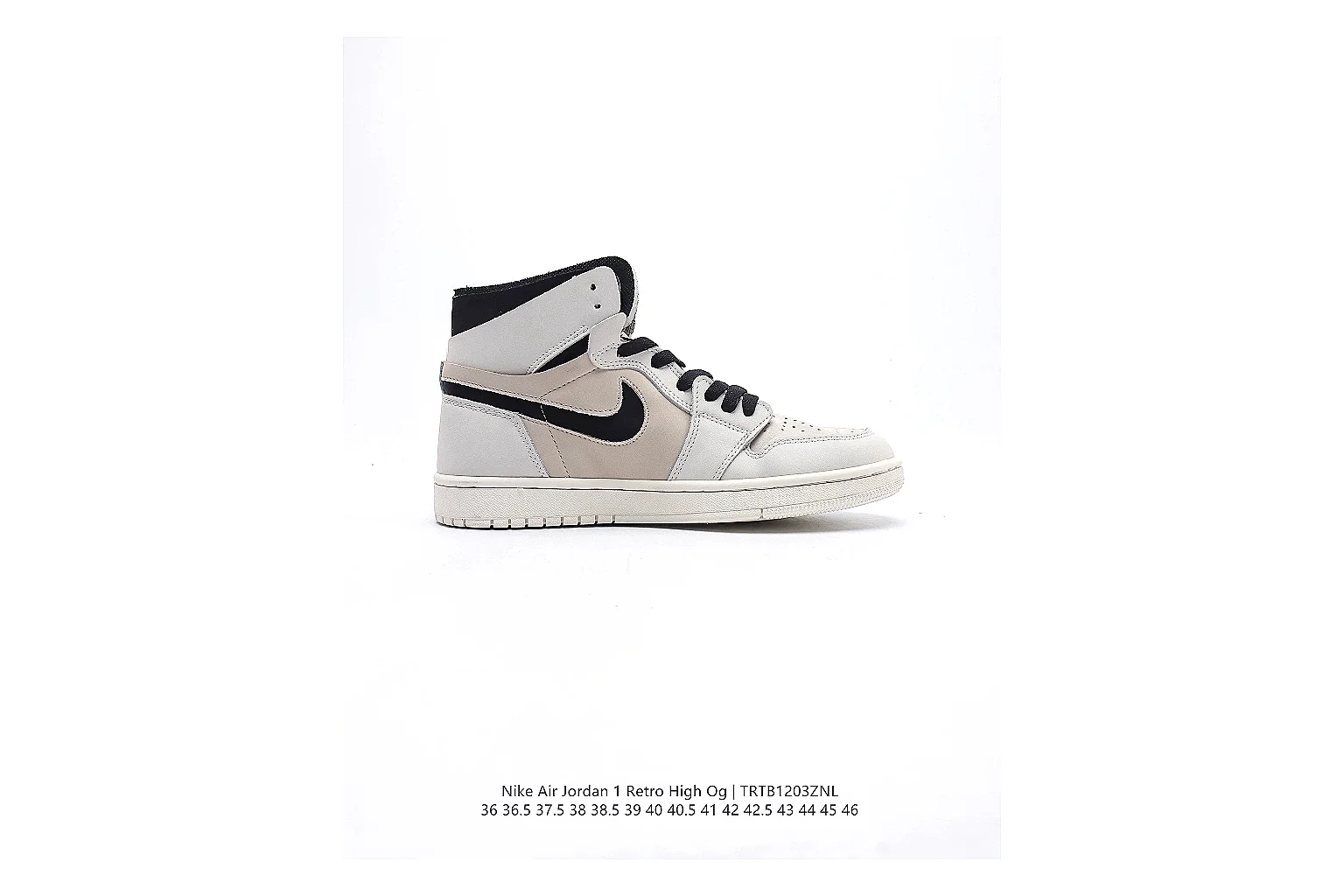 kakoscout.com Nike Air Jordan 1 White Black comparison signal card six-photo gallery