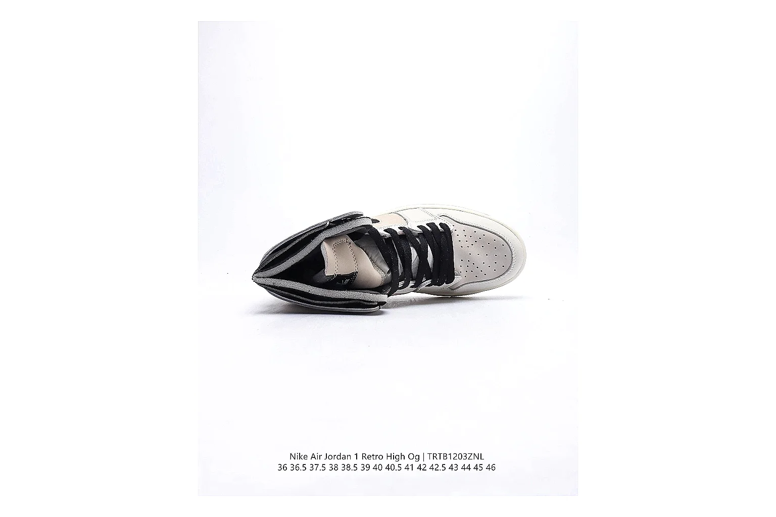 kakoscout.com Nike Air Jordan 1 White Black comparison signal card six-photo gallery thumbnail 3