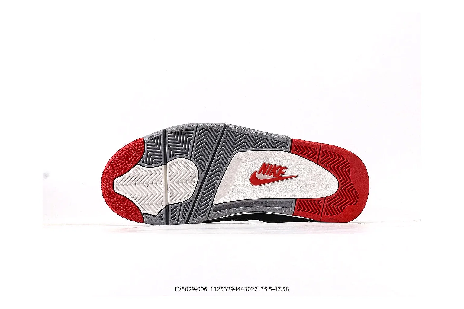 kakoscout.com Nike Air Jordan 4 Black Red comparison signal card six-photo gallery thumbnail 5
