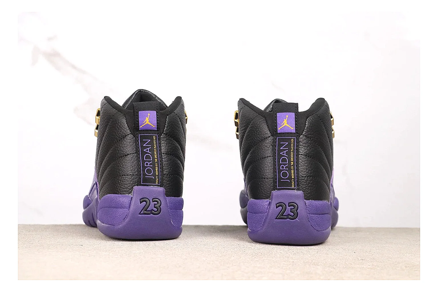 kakoscout.com Nike Air Jordan Black Purple comparison signal card six-photo gallery thumbnail 3