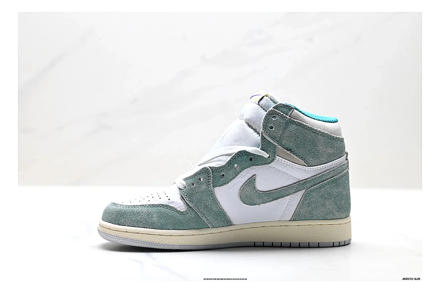 kakoscout.com Nike Air Jordan Green Gray comparison signal card six-photo gallery