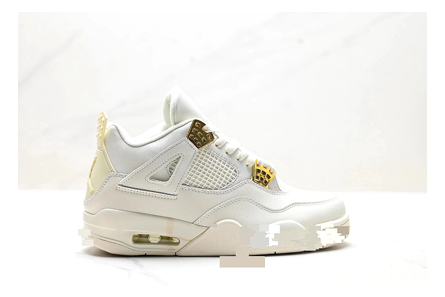 kakoscout.com Nike Air Jordan White Gold comparison signal card six-photo gallery thumbnail 2