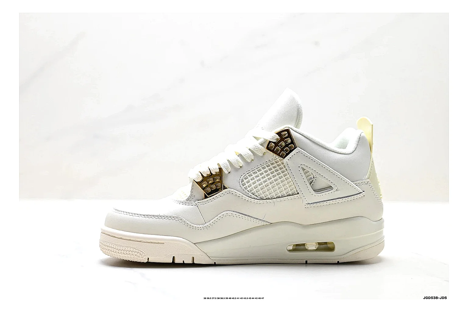 kakoscout.com Nike Air Jordan White Gold comparison signal card six-photo gallery