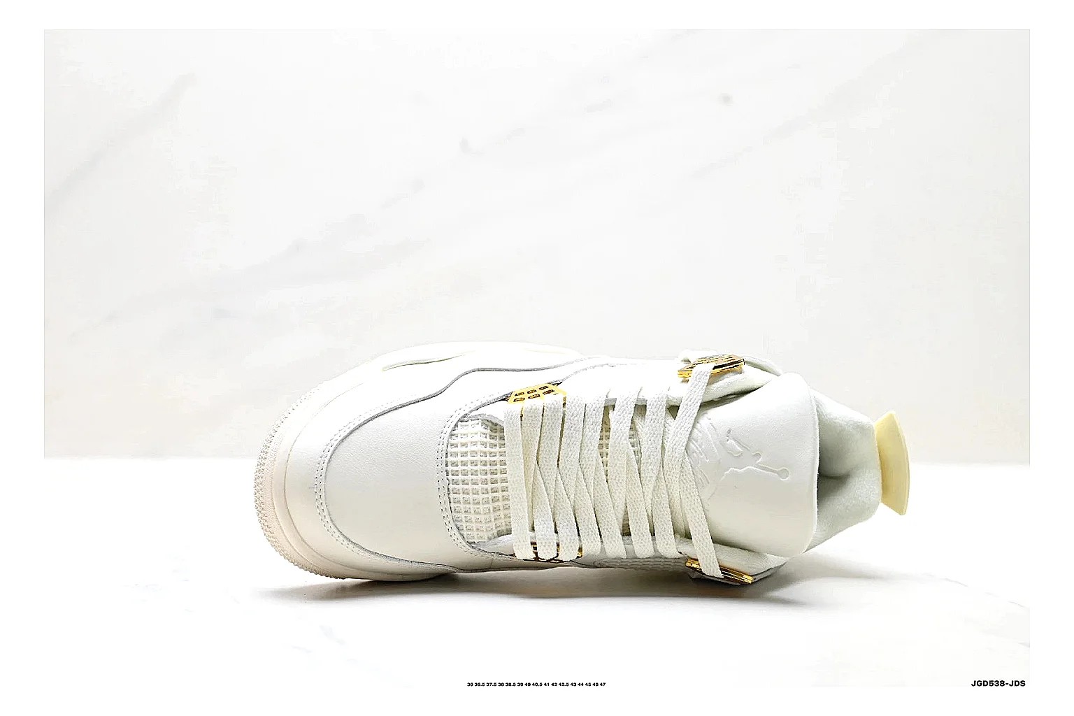kakoscout.com Nike Air Jordan White Gold comparison signal card six-photo gallery thumbnail 6