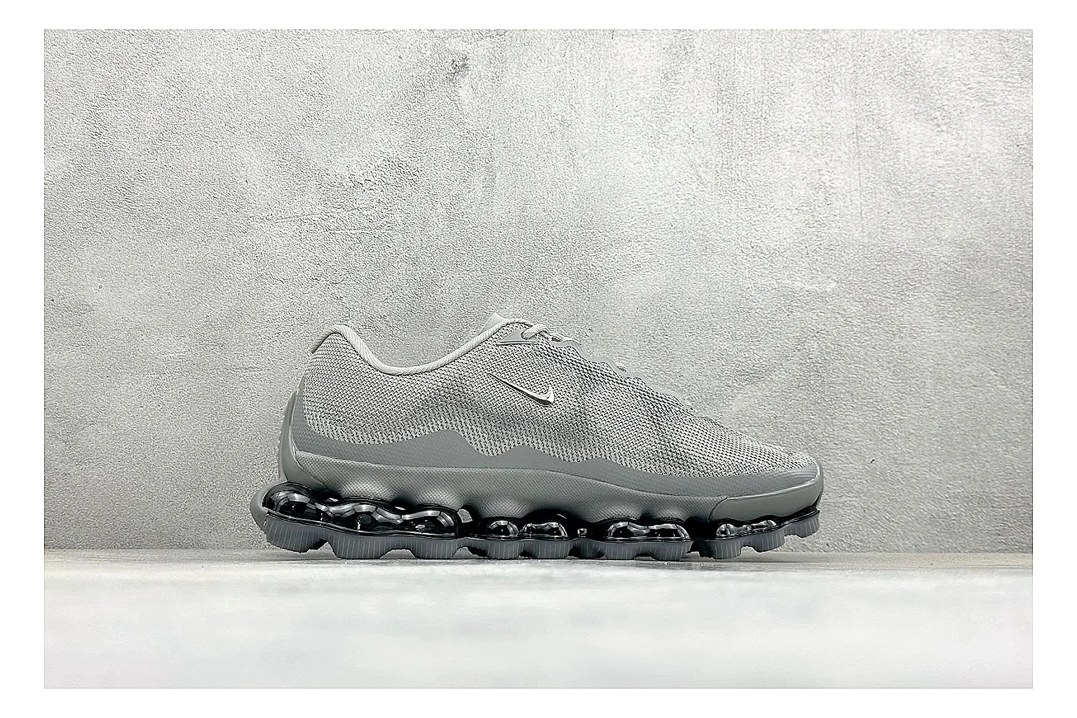 Nike Air Liquid Metal Silver comparison image with reflective silver upper, running-inspired panels, sculpted pod outsole, and glossy tech finish thumbnail 6