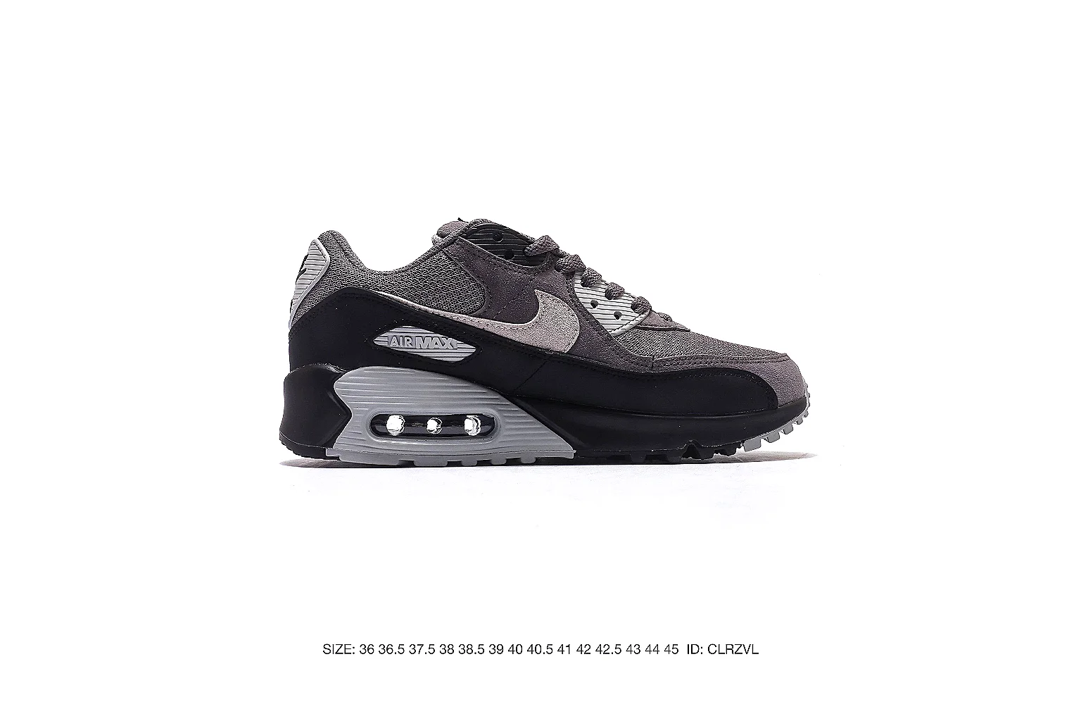 Nike Air Max 90 Black Gray Sneaker 5320 comparison gallery with QC evidence