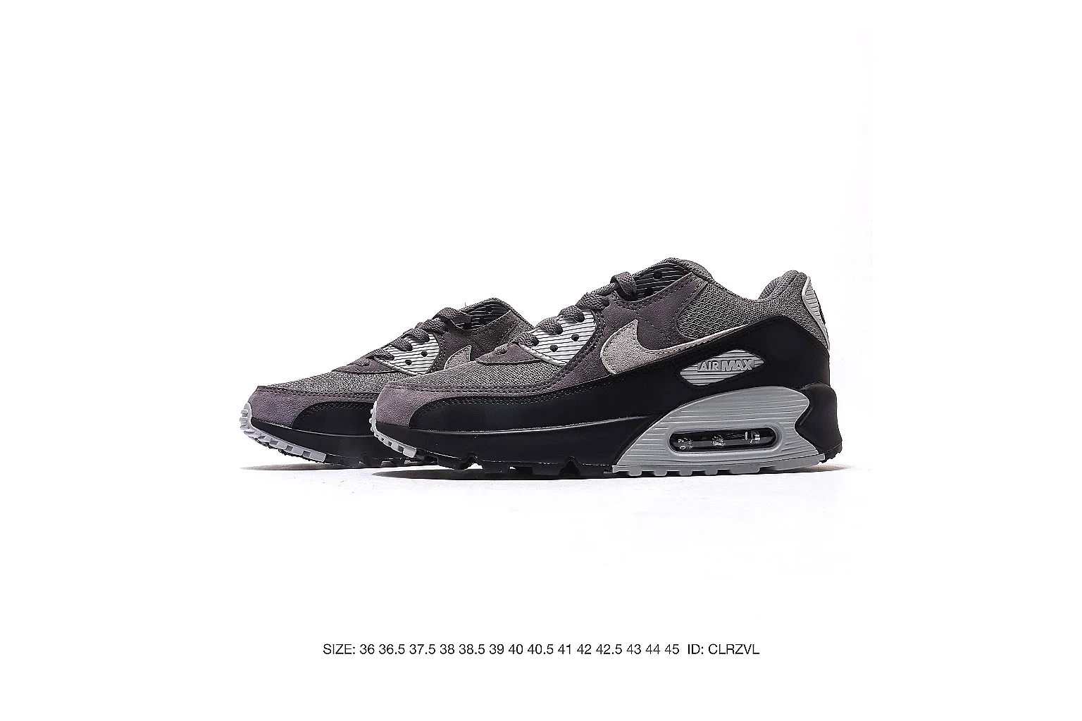 Nike Air Max 90 Black Gray Sneaker 5320 comparison gallery with QC evidence thumbnail 6