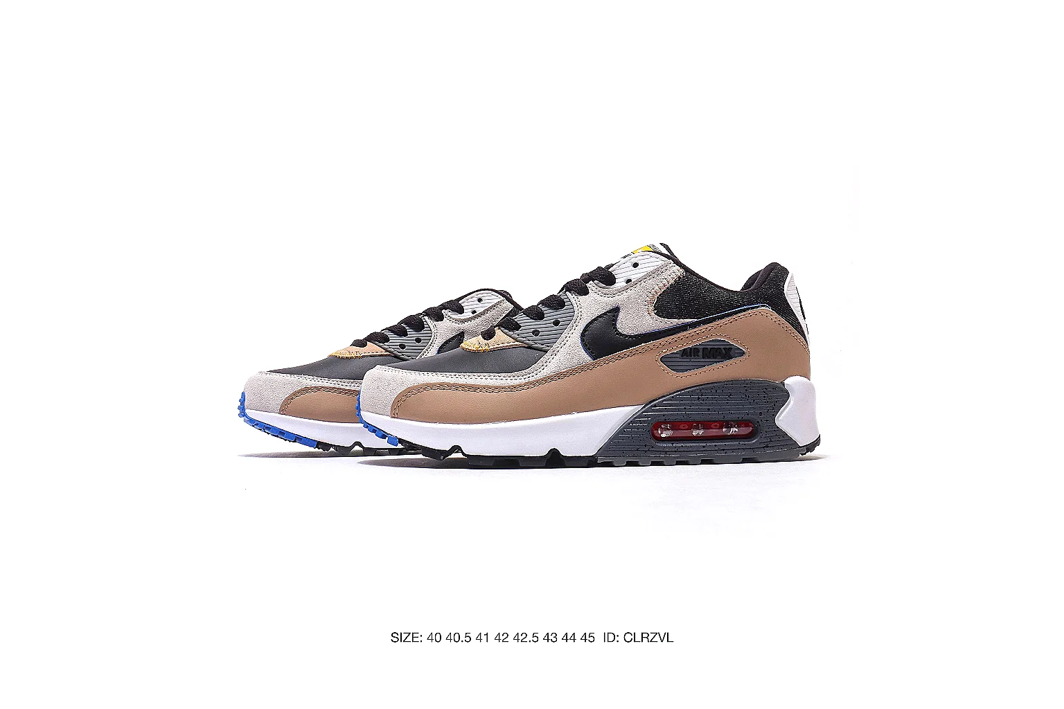 Nike Air Max 90 Brown Beige Sneaker 5191 comparison gallery with QC evidence thumbnail 6