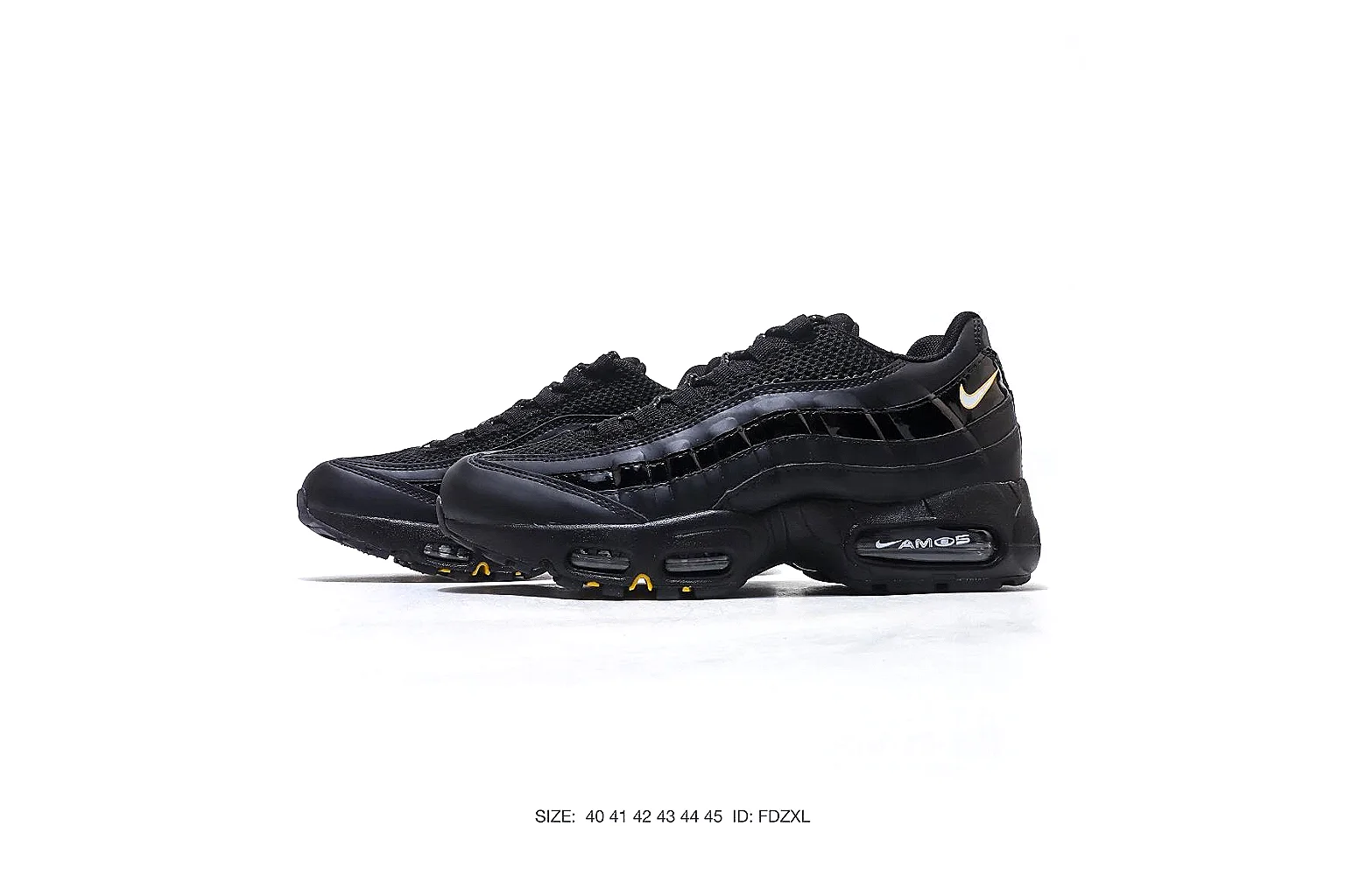 Nike Air Max 95 Black Sneaker 7678 comparison gallery with QC evidence thumbnail 6