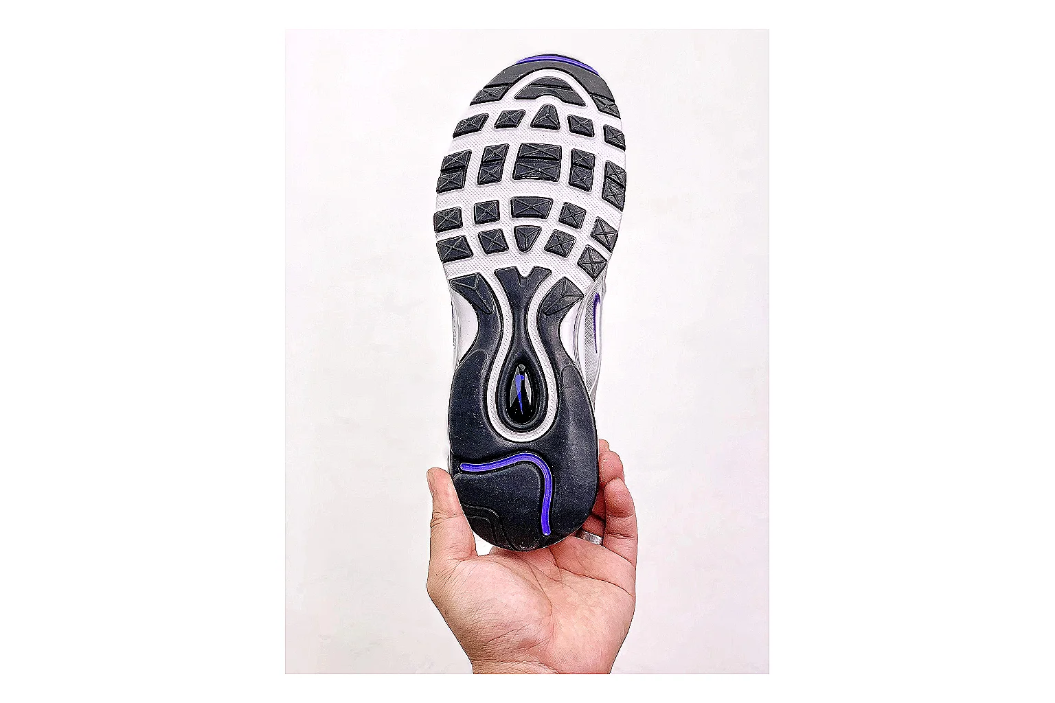 kakoscout.com Nike Air Max 97 Gray Purple comparison signal card six-photo gallery thumbnail 4