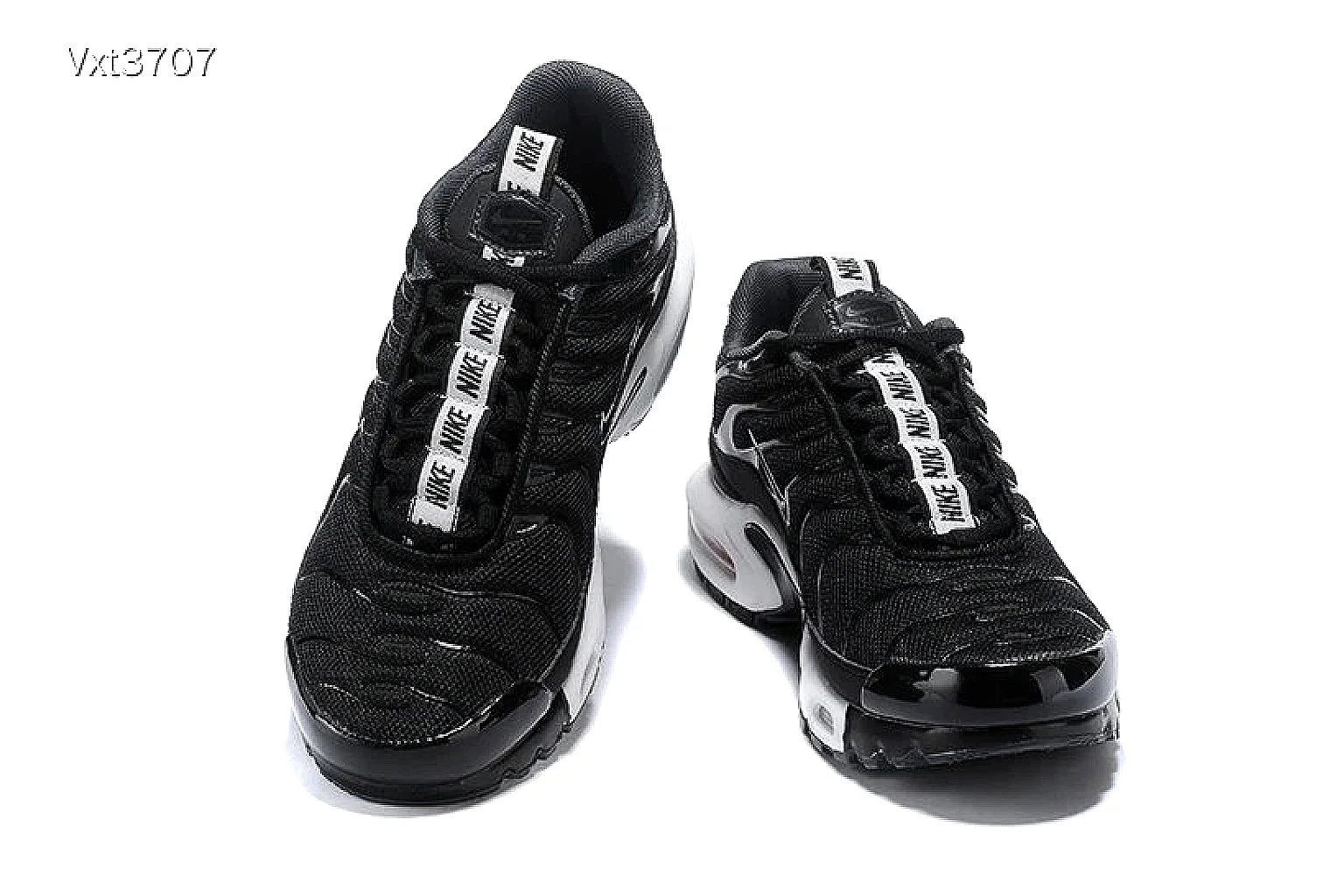 Nike Air Max Plus style Black White 5680 comparison signal note six-photo gallery