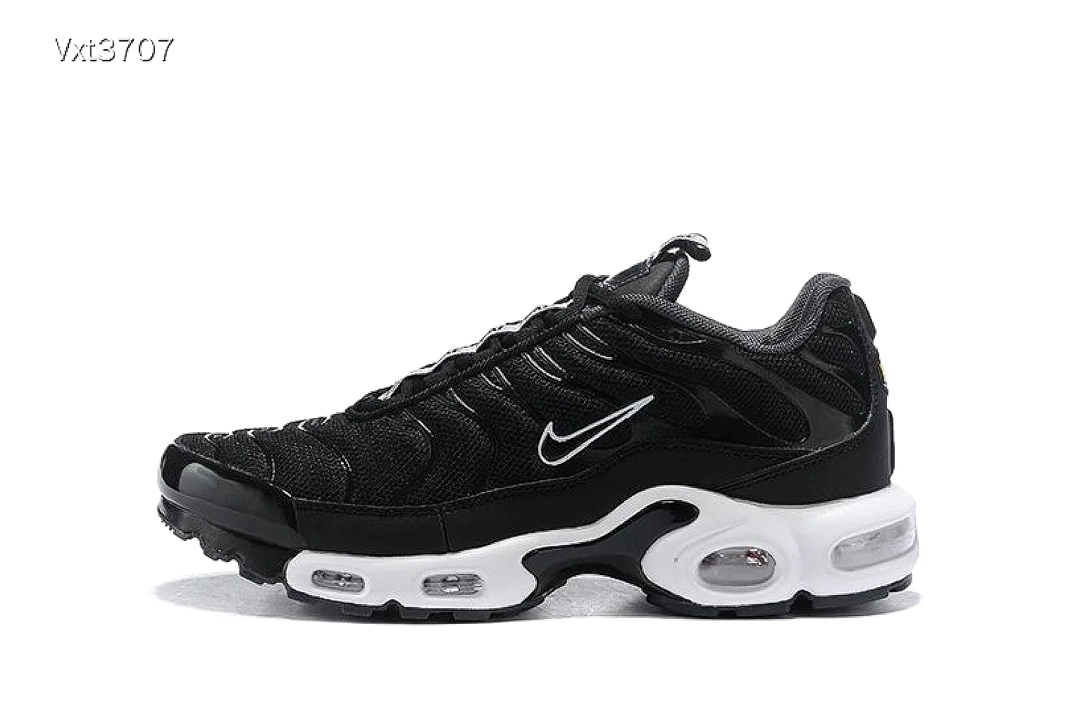 Nike Air Max Plus style Black White 5680 comparison signal note six-photo gallery thumbnail 4