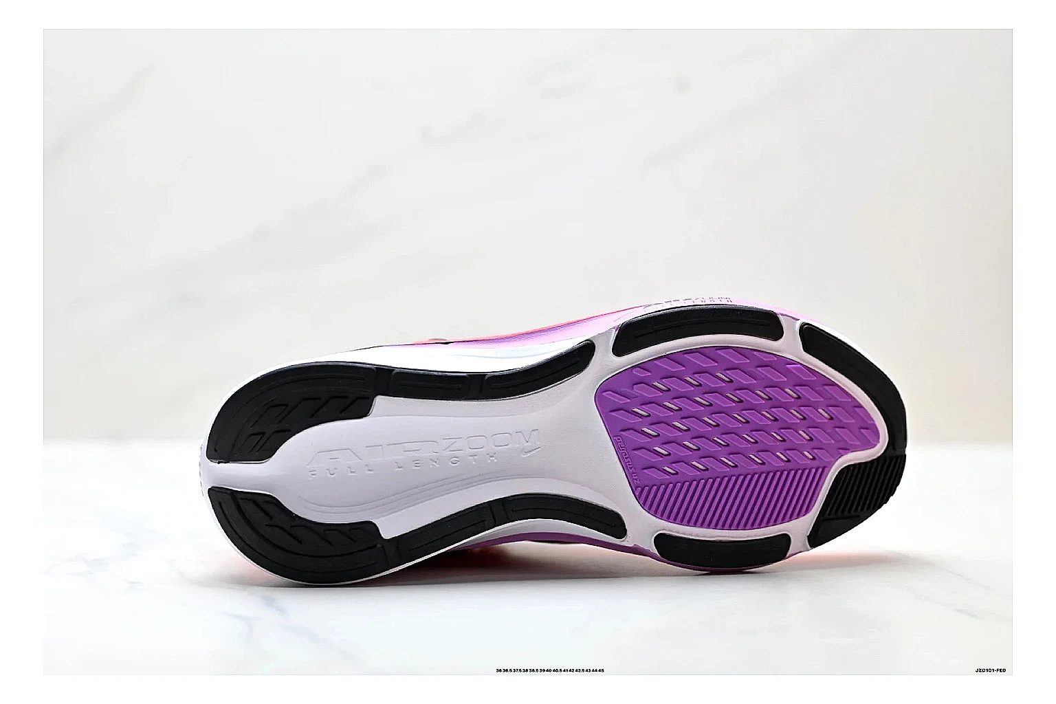 Nike Air Zoom Pegasus Pink Black Sneakers comparison signal photo with pink black running sneakers with mesh texture, side-profile shape, upper panel lines, and outsole detail thumbnail 4