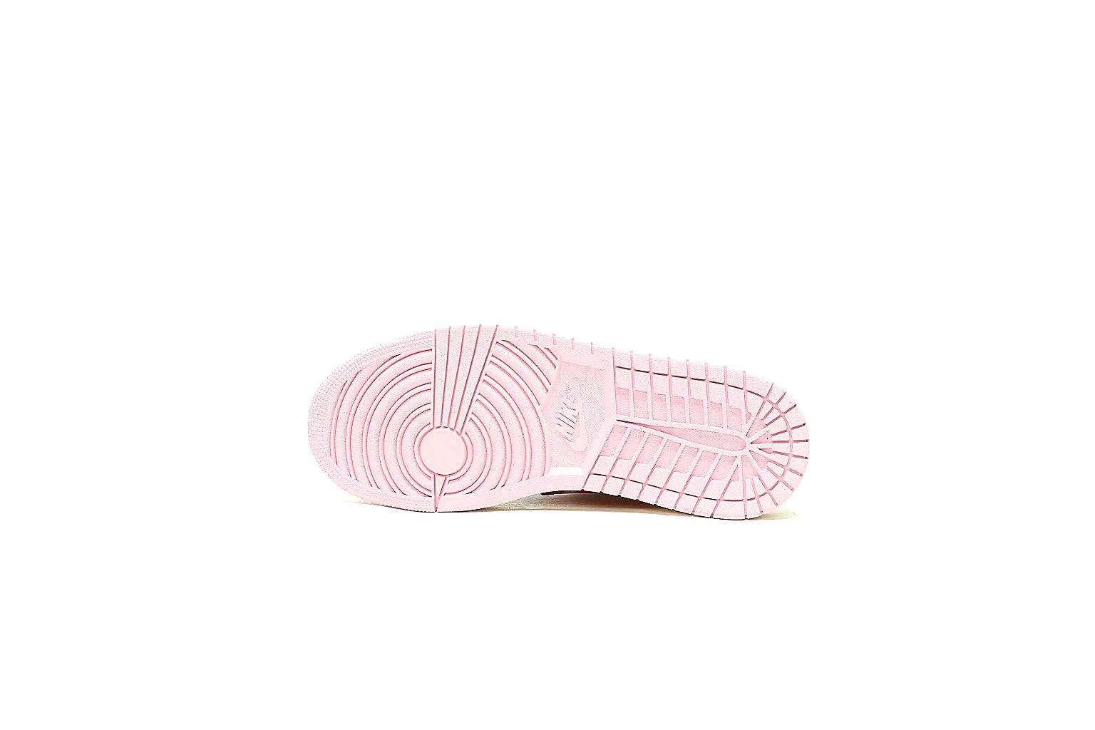 Nike AJ1 Low pink reverse Swoosh price scout with outsole and side views thumbnail 4