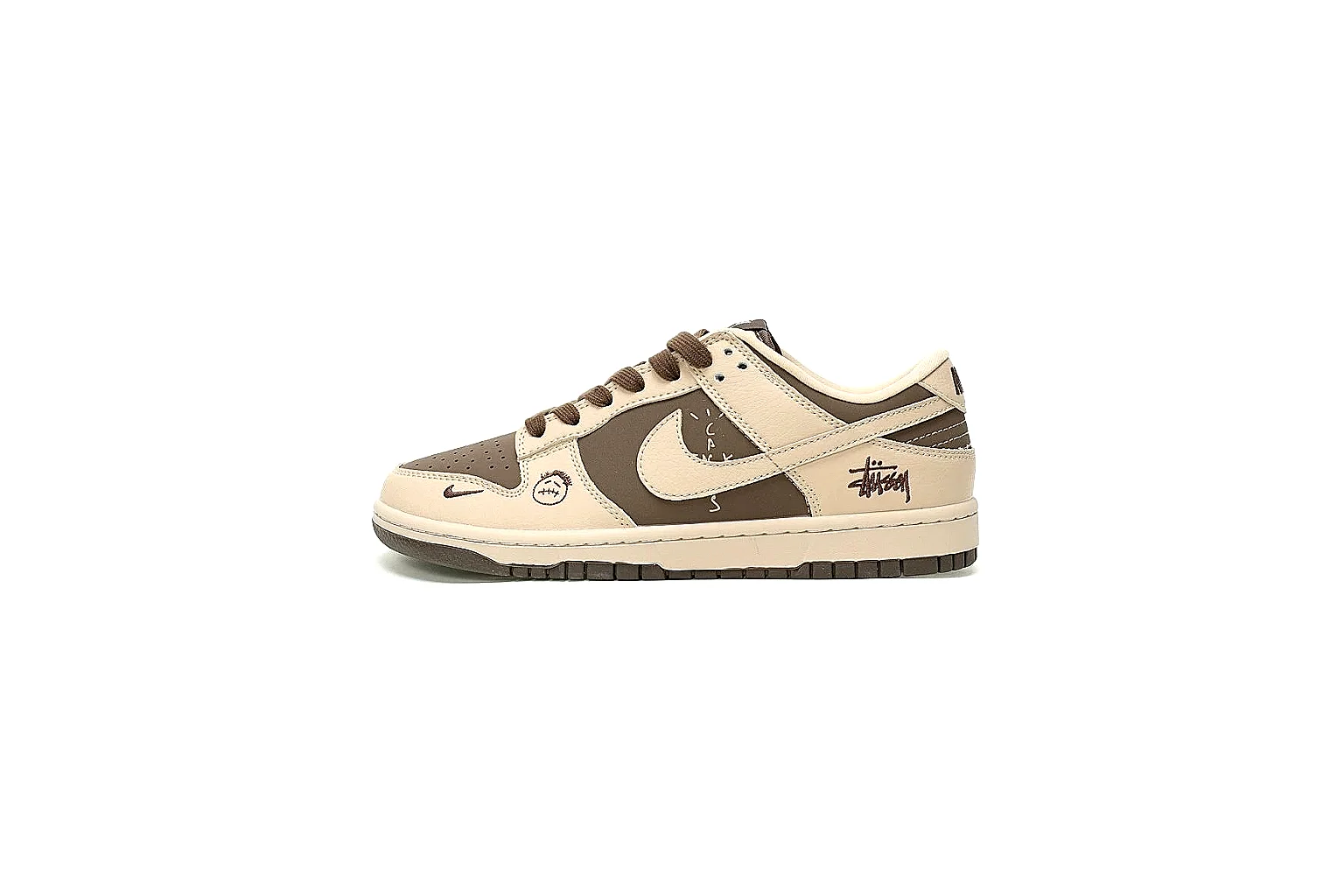 Kako Scout comparison images for Nike Beige Brown Low Court Sneaker