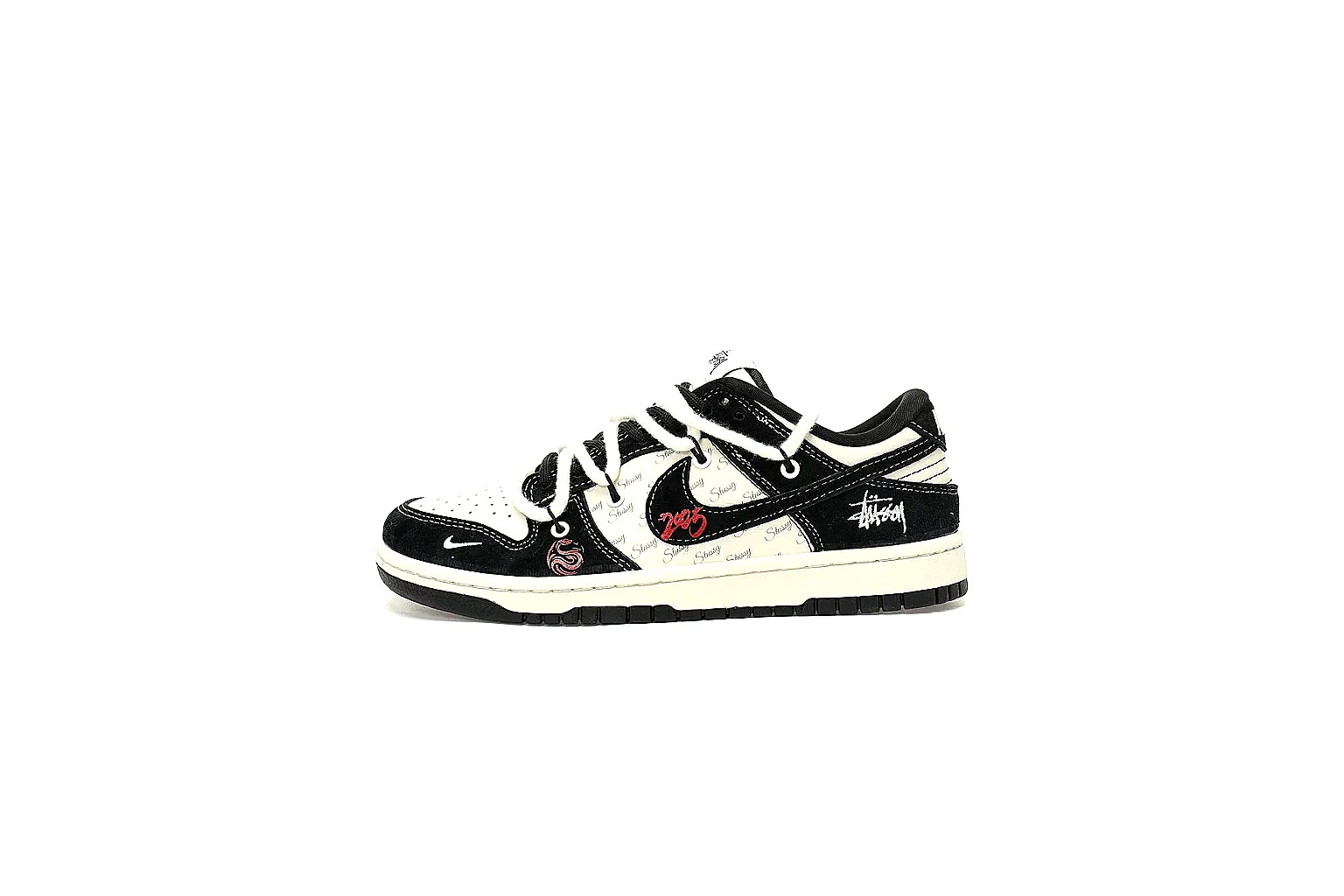 Kako Scout comparison images for Nike Black Red Low Court