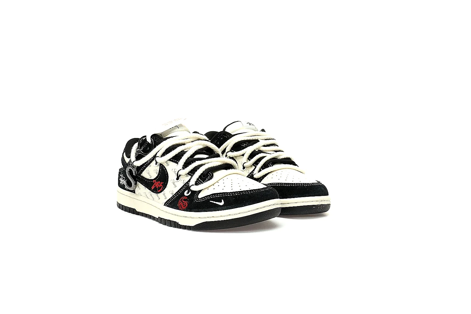 Kako Scout comparison images for Nike Black Red Low Court thumbnail 4