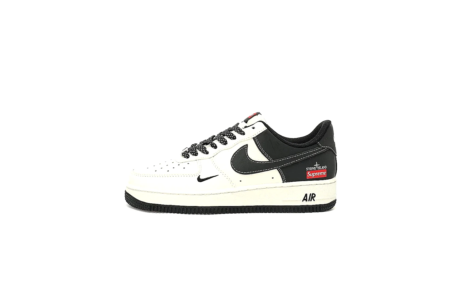 Kako Scout comparison images for Nike Black White Low Court