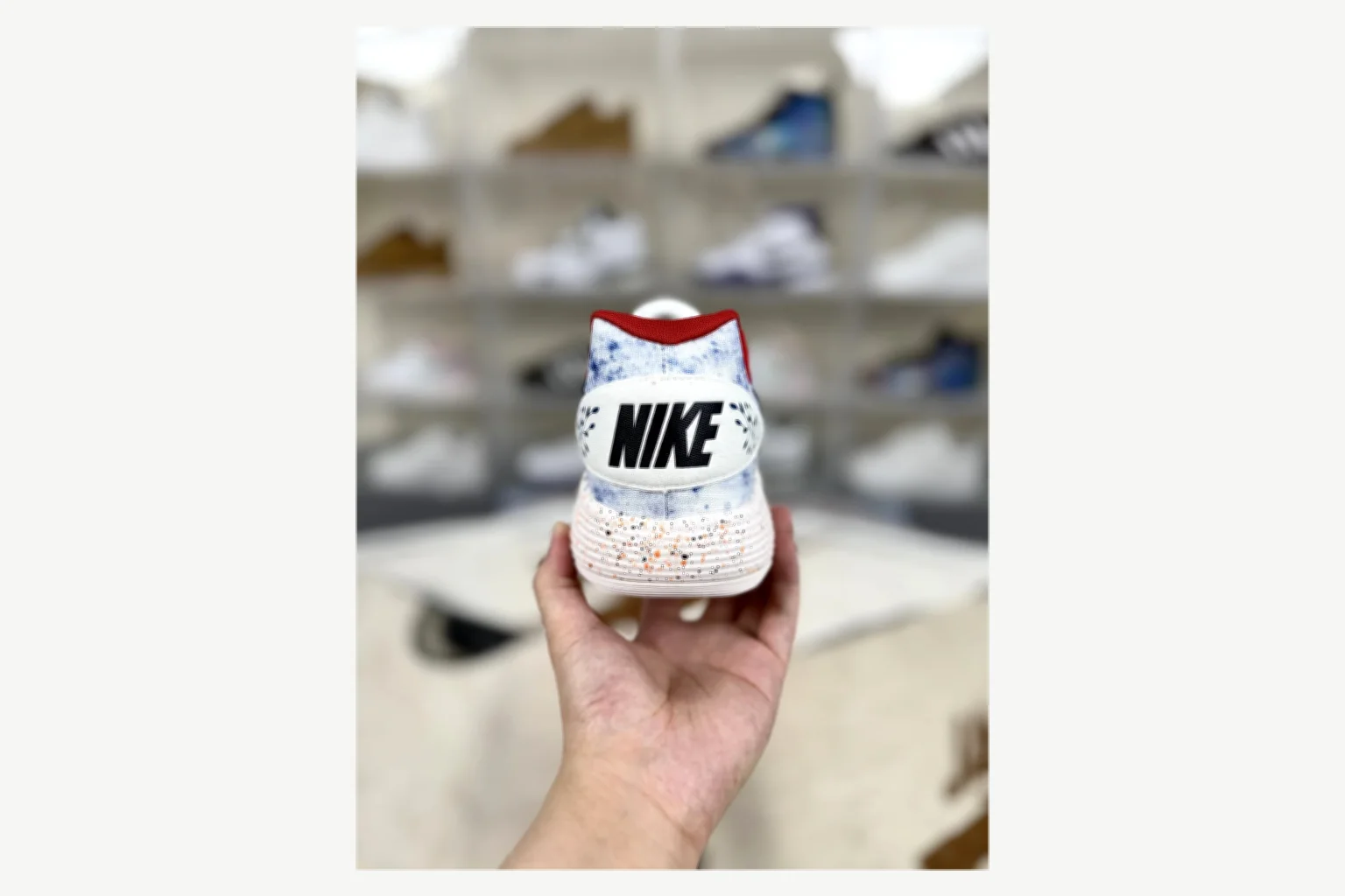 Nike White Blue Speckle Low Top comparison proof image SKU 1194923813 thumbnail 3