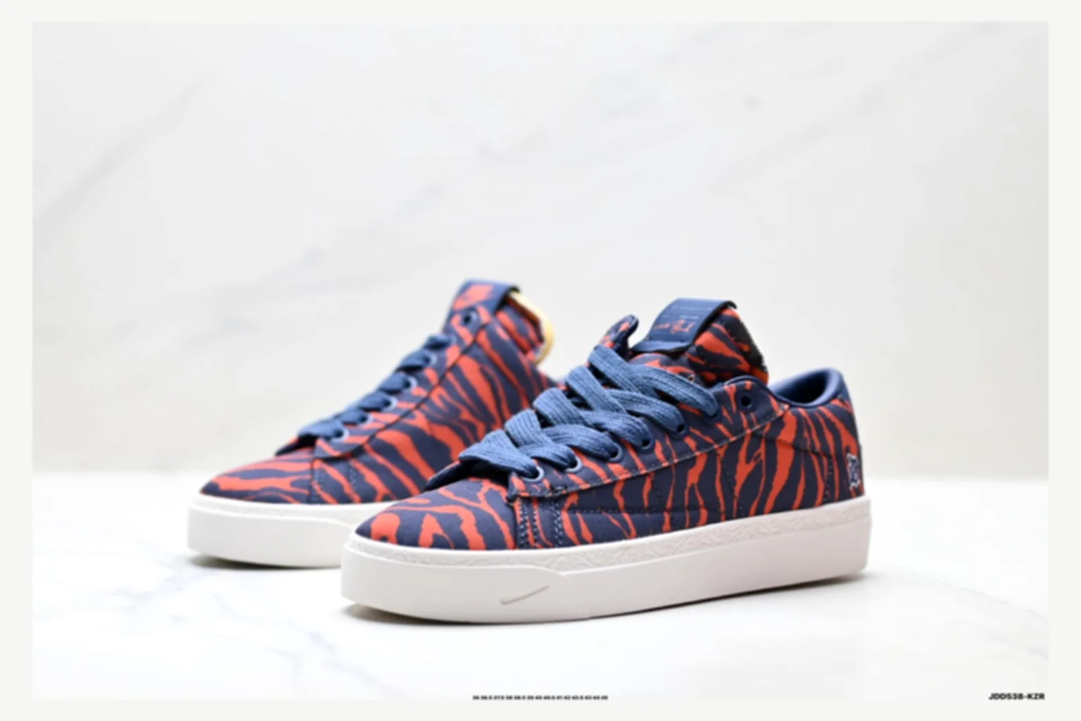 Nike Book Blazer Navy Red Pattern Low Top comparison proof image SKU 1182167492 thumbnail 3