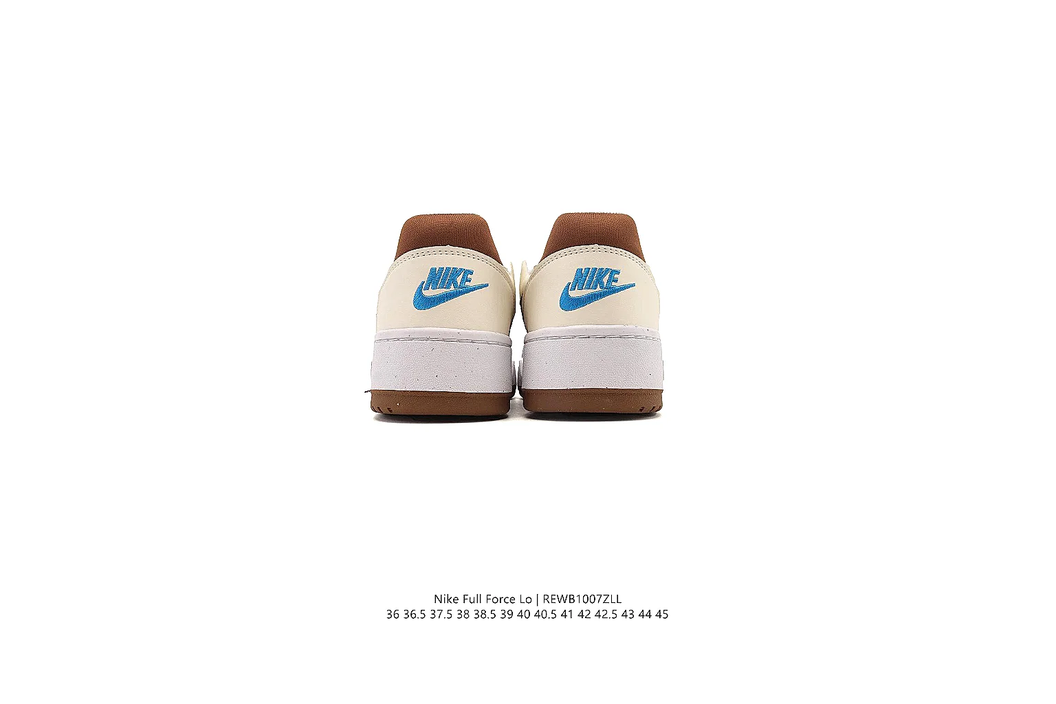 kakoscout.com Nike White Brown Court Low 0376 White Brown low-top product image thumbnail 4