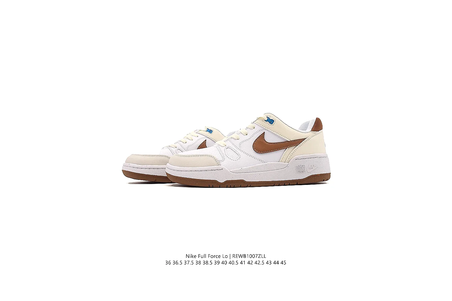 kakoscout.com Nike White Brown Court Low 0376 White Brown low-top product image thumbnail 6