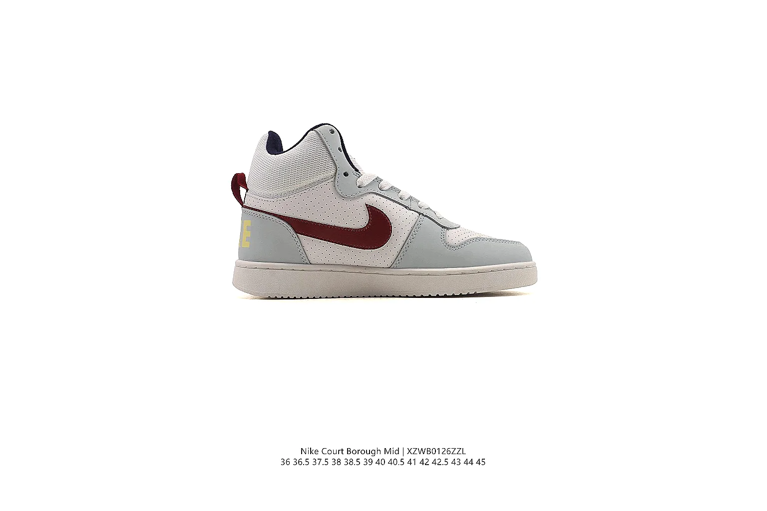 kakoscout.com Nike White Burgundy Court Low 0408 White Burgundy low-top product image thumbnail 2
