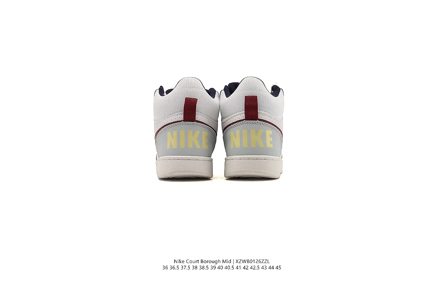 kakoscout.com Nike White Burgundy Court Low 0408 White Burgundy low-top product image thumbnail 4