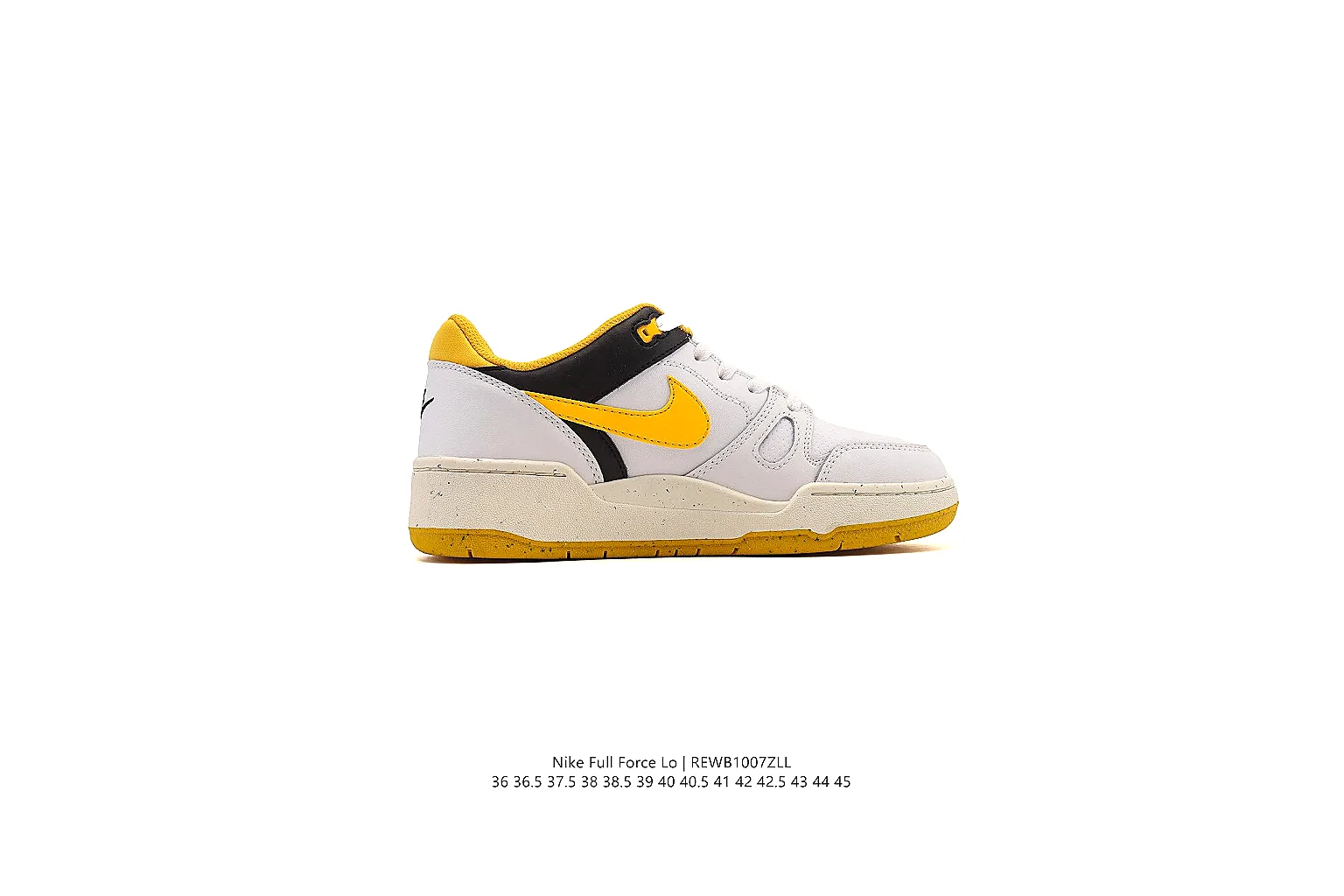 kakoscout.com Nike White Yellow Court Low 0369 White Yellow low-top product image thumbnail 2