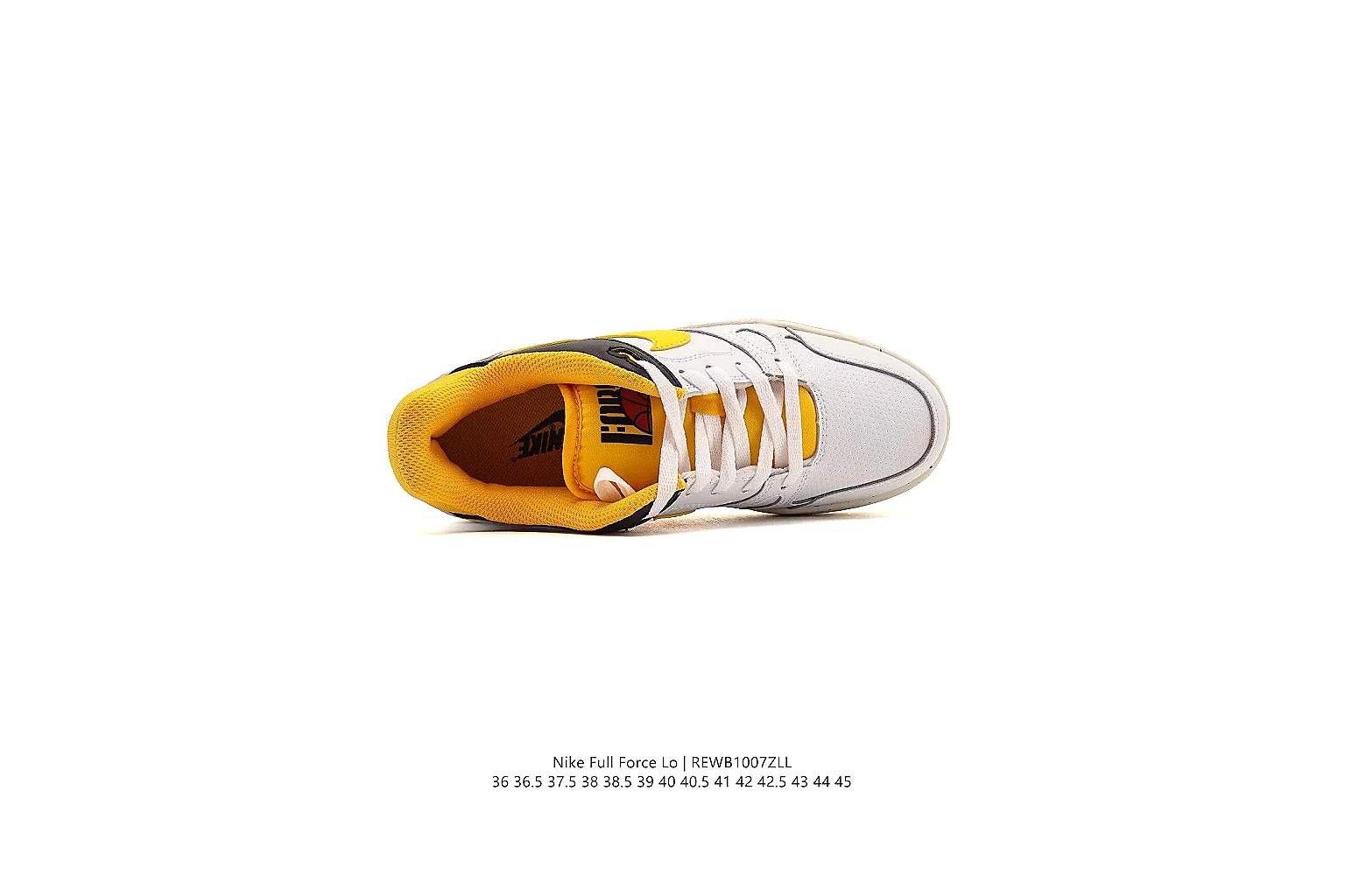 kakoscout.com Nike White Yellow Court Low 0369 White Yellow low-top product image thumbnail 3