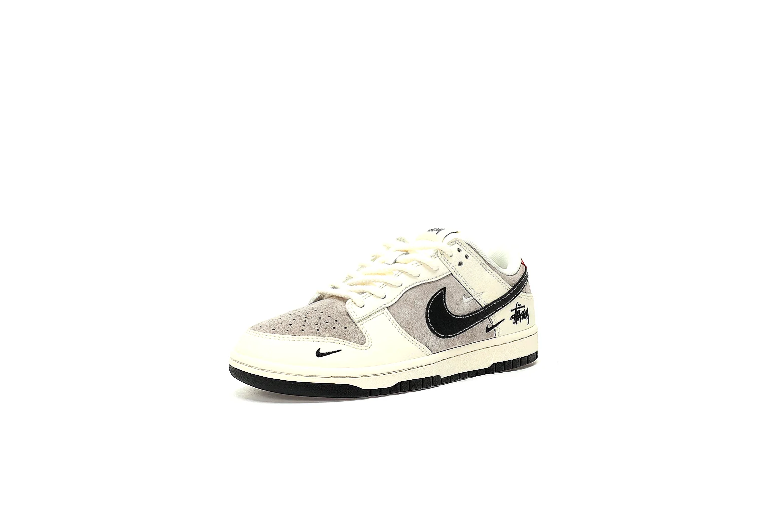 Kako Scout comparison images for Nike Cream Black Low Court Sneaker thumbnail 6