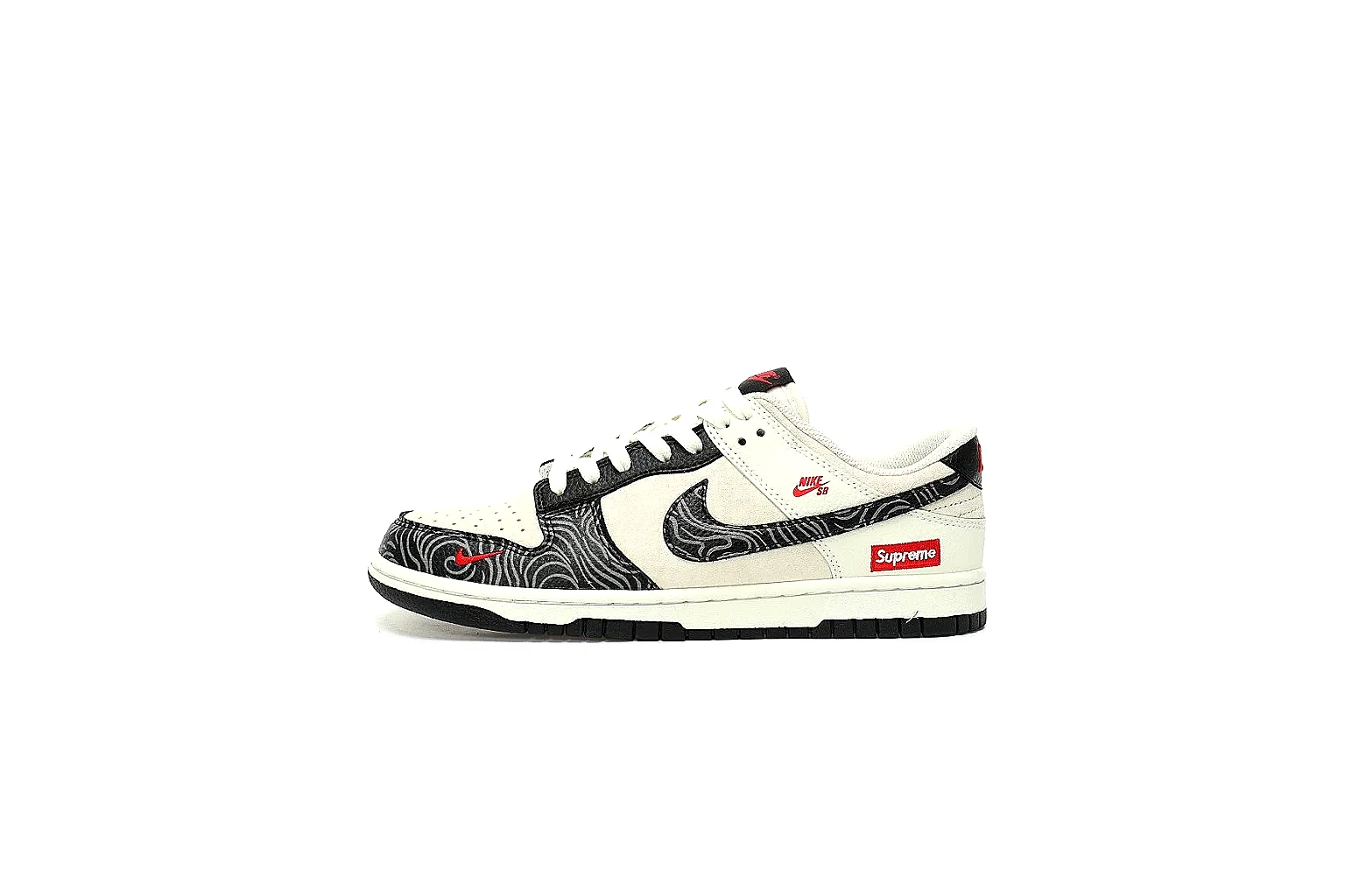 Kako Scout comparison images for Nike Cream Black Red Low Court