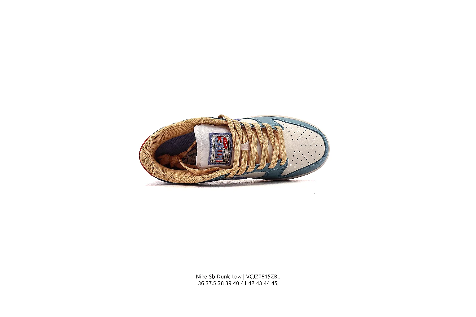 kakoscout.com Nike Dunk Low Grey Blue Red 8165 grey-blue-red low-top image thumbnail 3