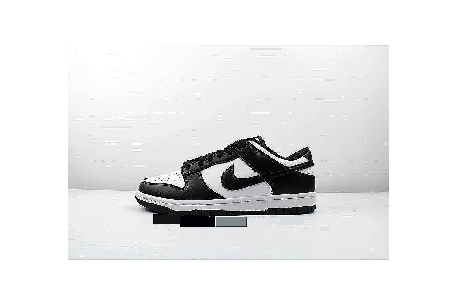 kakoscout.com Nike Dunk Low Black White comparison signal card six-photo gallery thumbnail 2