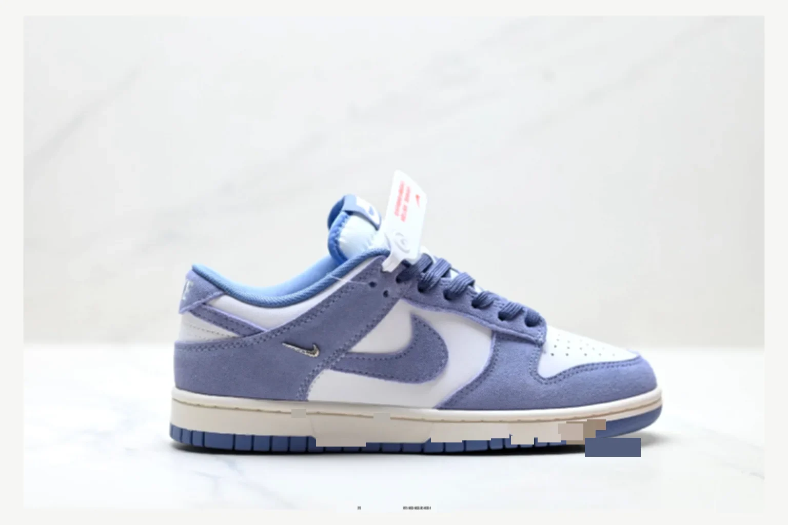 Nike Dunk Low Blue Gray Silver comparison proof image SKU 1182167503