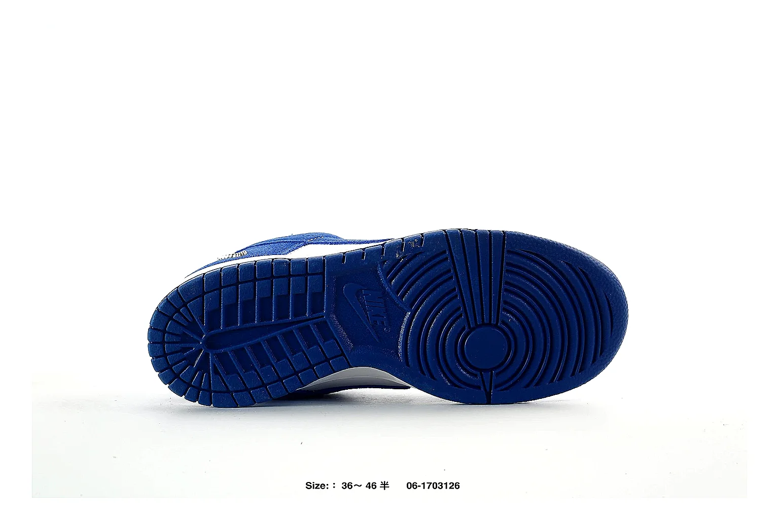 Nike Dunk Low Blue White Sneaker 6845 comparison gallery with QC evidence thumbnail 5