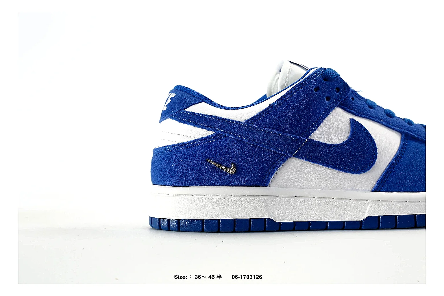 Nike Dunk Low Blue White Sneaker 6845 comparison gallery with QC evidence thumbnail 6