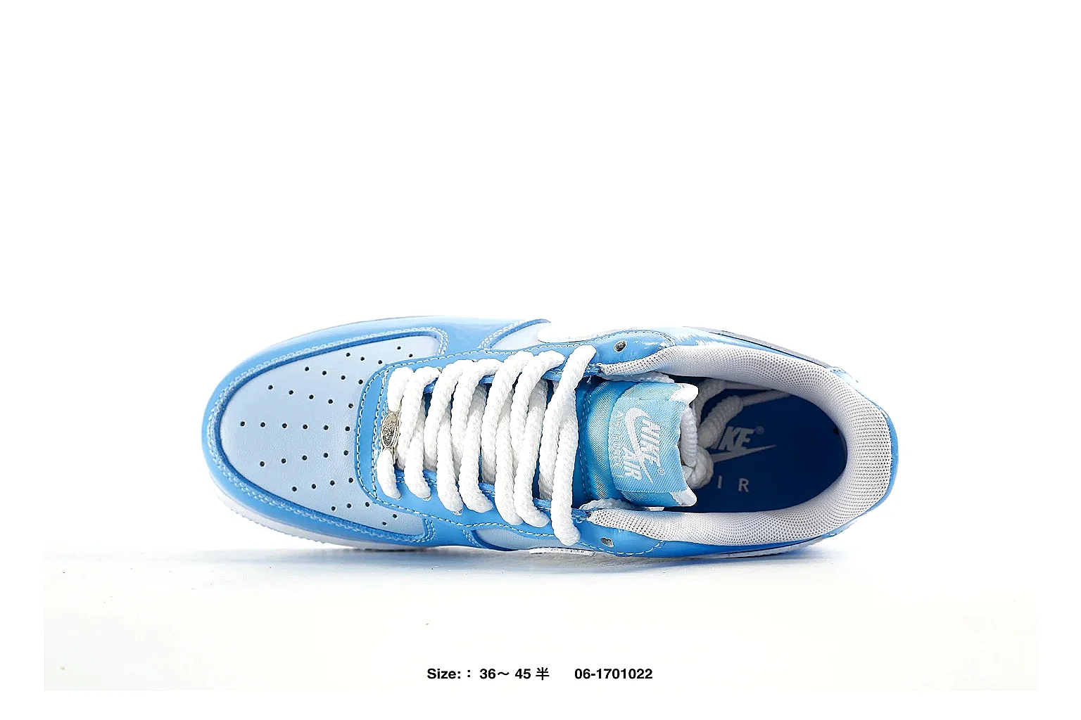 Nike Dunk Low Blue White Sneaker 0761 comparison gallery with QC evidence thumbnail 3