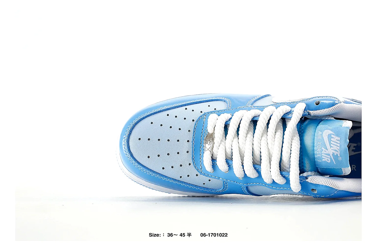 Nike Dunk Low Blue White Sneaker 0761 comparison gallery with QC evidence thumbnail 4
