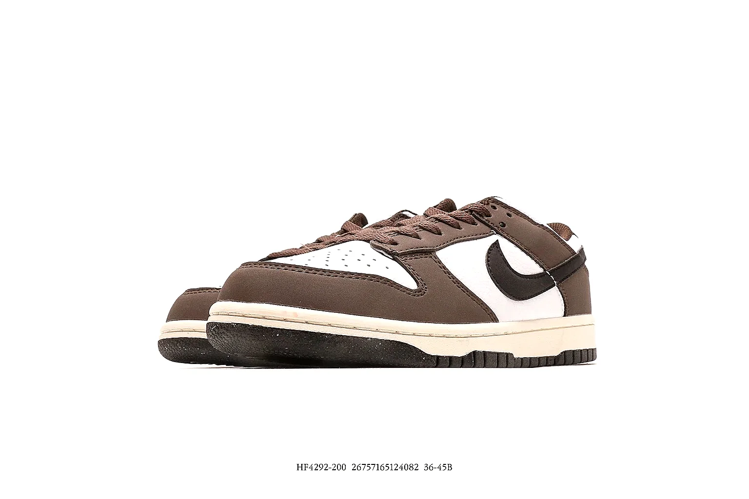 Nike Dunk Low brown white black gallery with side outsole top and heel QC angles thumbnail 4