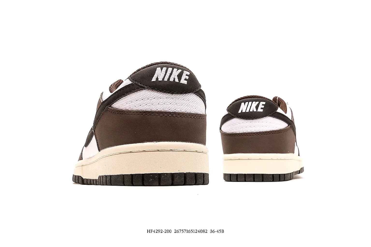 Nike Dunk Low brown white black gallery with side outsole top and heel QC angles thumbnail 5