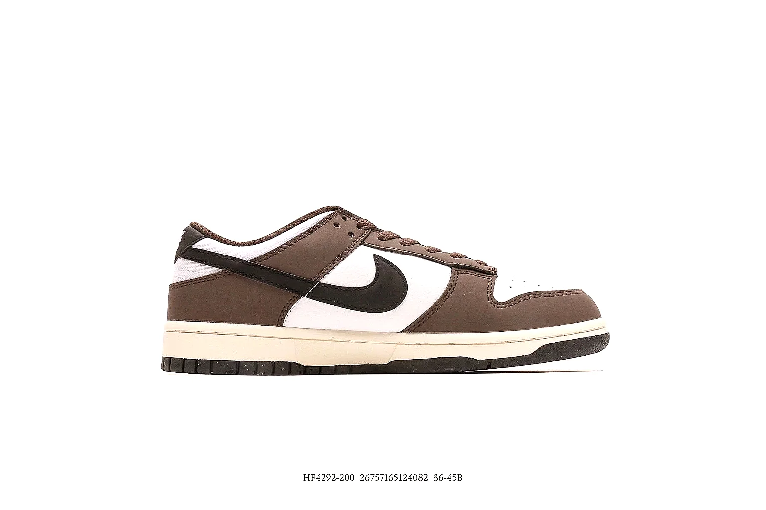 Nike Dunk Low brown white black gallery with side outsole top and heel QC angles thumbnail 6