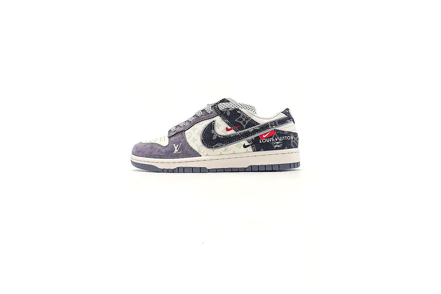 Nike Dunk Low Gray Black Sneaker 3173 comparison gallery with QC evidence thumbnail 2