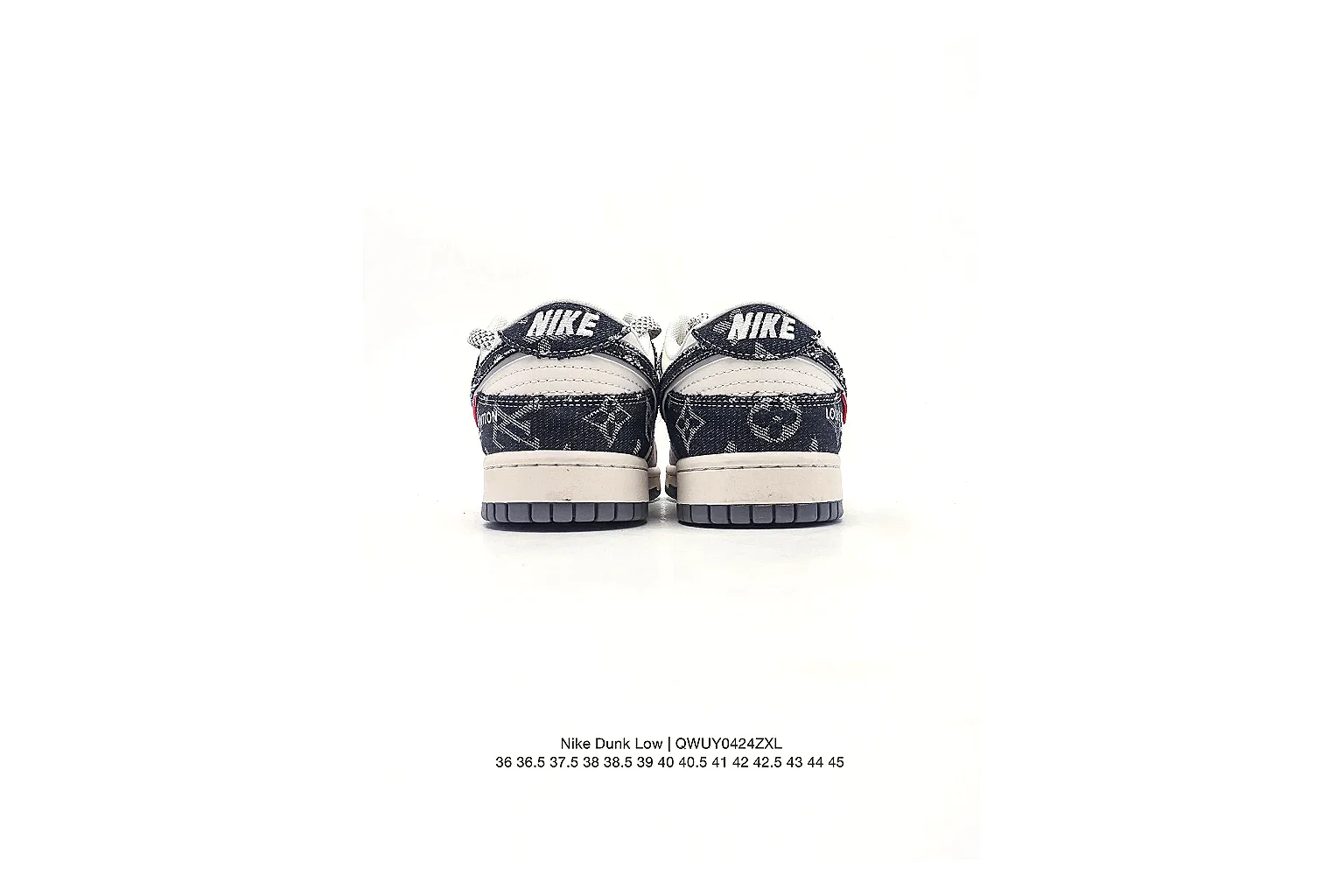 Nike Dunk Low Gray Black Sneaker 3173 comparison gallery with QC evidence thumbnail 4