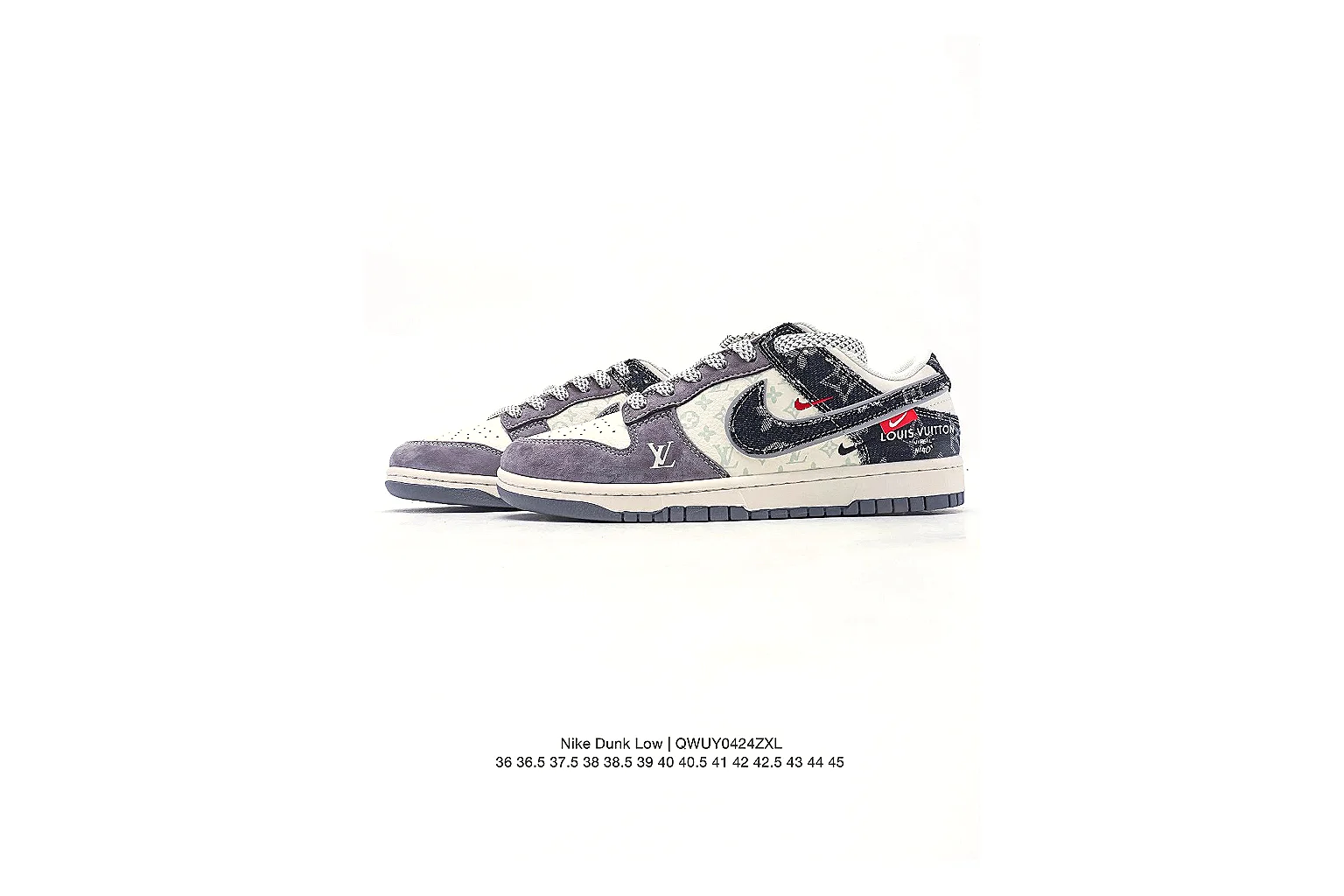 Nike Dunk Low Gray Black Sneaker 3173 comparison gallery with QC evidence thumbnail 6